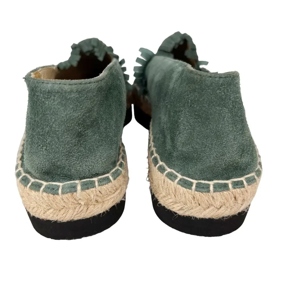Palomitas by Paloma Barcelo Daniela Espadrilles Green Suede 36 6 Spain